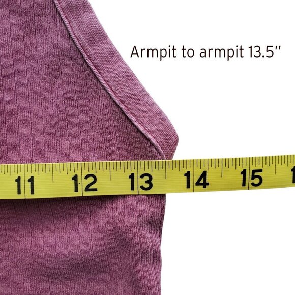 Free People Tank Top Dark Pink Size S - Picture 9 of 16